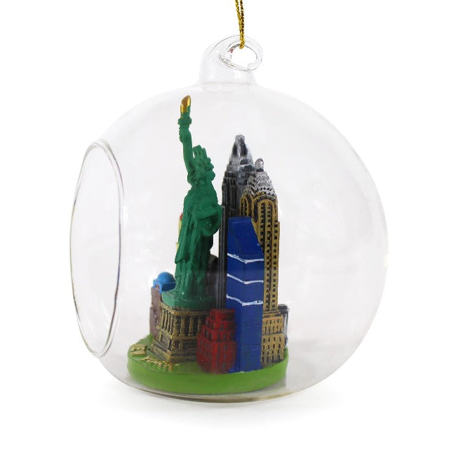 Copy of Glass Globe Statue of Liberty Christmas Ornament (3 Sizes)