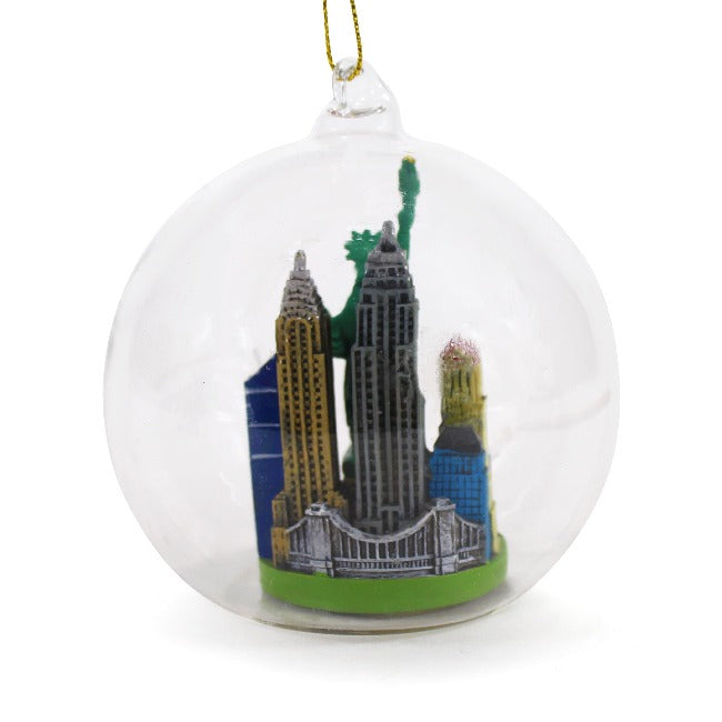 Copy of Glass Globe Statue of Liberty Christmas Ornament (3 Sizes)