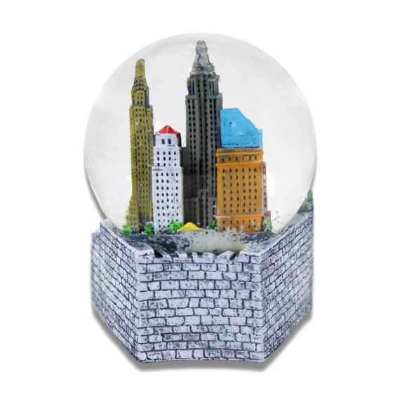 Brick Skyline of New York Snow Globe | Resin NYC Snow Globe (4 Sizes)