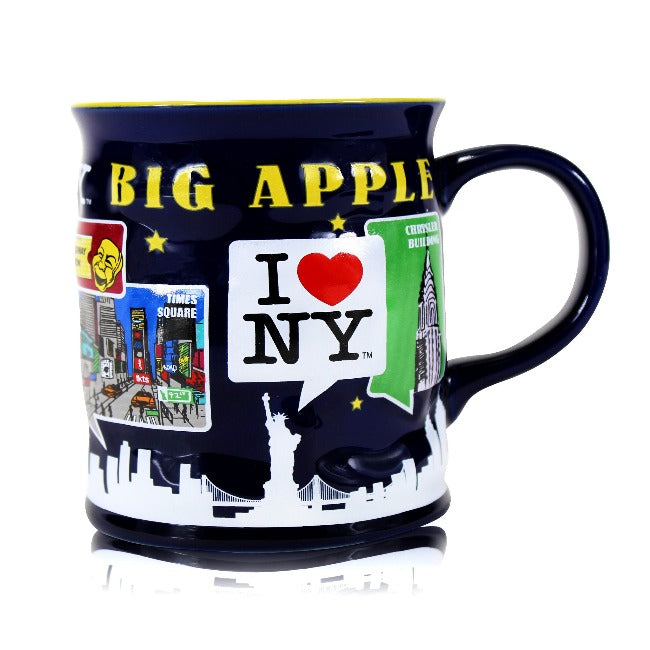 JUMBO Monuments of New York I Love NY Mug | I Heart NY Mug