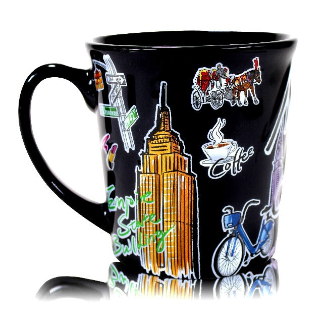 16oz. Artsy NYC Mug | New York Coffee Mug
