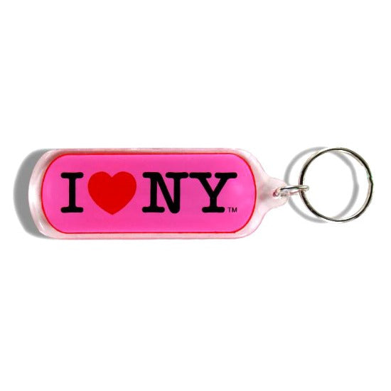 Oblong "I Love NY" Plastic Keychain | NYC Souvenir