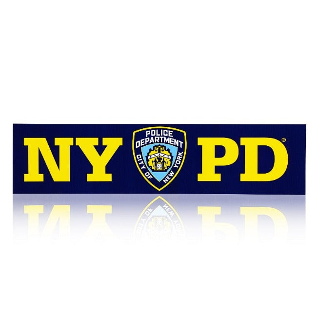 Bumper Sticker Blue "NYPD" Police Department (2 sizes)