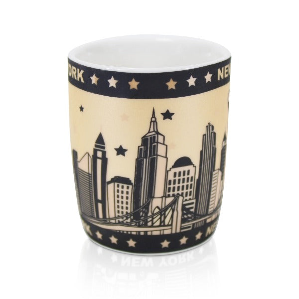 Starry Night "New York" Monuments Matte Cappuccino Mug | NY Souvenir Mug (2 Colors)