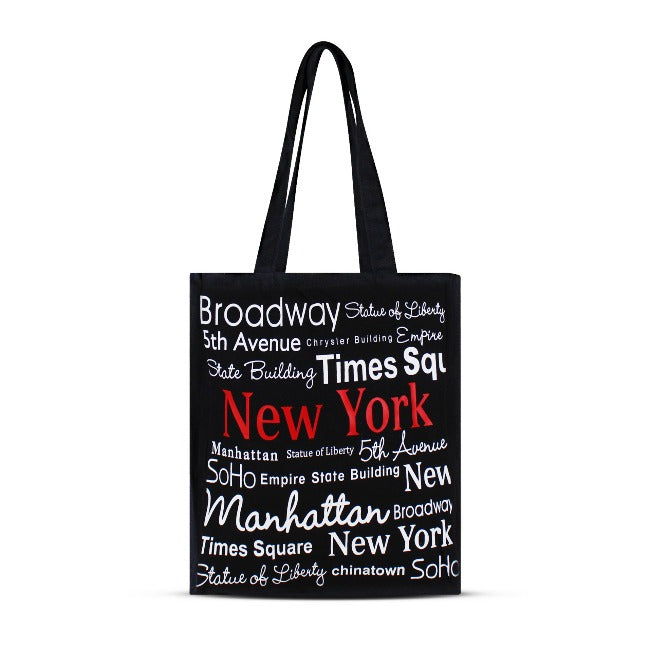 Icons of "New York" Canvas New York Totebag | New York Handbag (17x14in)