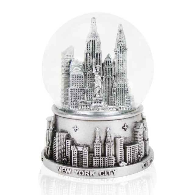 65MM Steel Skyline "NEW YORK City" Snow Globe | NYC Snow Globe | New York Souvenir