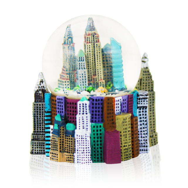Cityscape "NEW YORK" Snow Globe | NYC Snow Globe | New York Gift (4 Sizes)