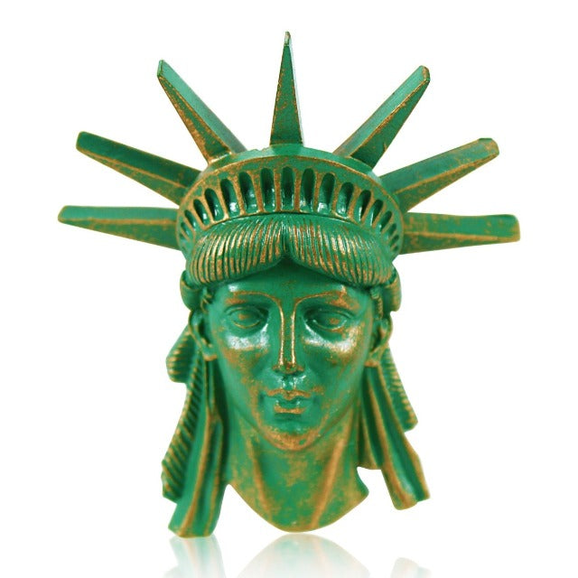 Statue of Liberty Head Ceramic Fridge Magnet | NYC Gift Shop