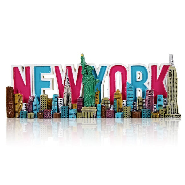 "NEW YORK" Most Popular NYC Staples Fridge Magnet