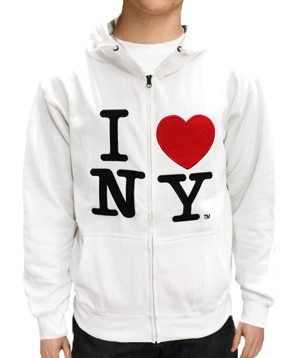 Embroider Zip-up I Love NY Hoodie | I Heart NY Hoodie (5 Colors)